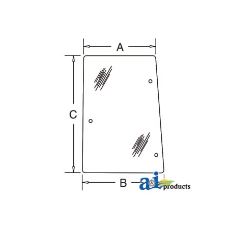 A & I Products Glass, Rear, Side (LH) 38" x24" x2" A-192001A3